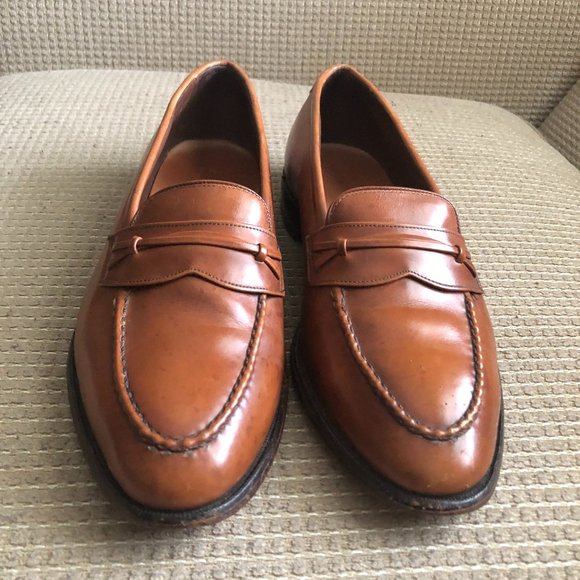 Allen Edmonds Barrington Men\'s Tan Slip on Loafers